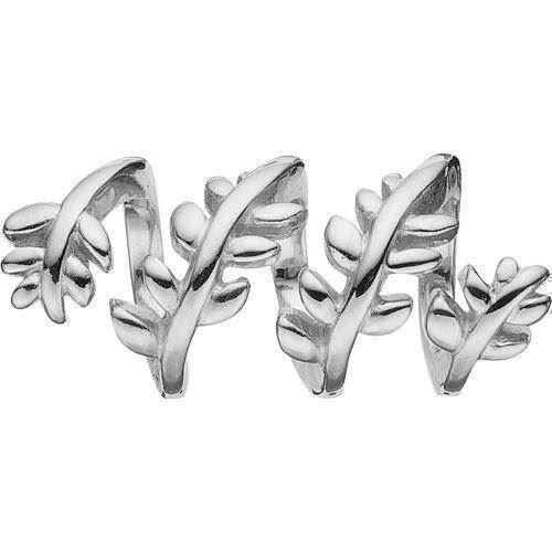 Image of Twisting Leafs sølv Collect armbånds ring charm smykke fra Christina Collect